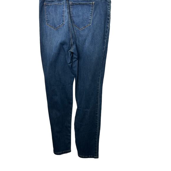 Indigo Blue Maternity Full Panel Straight Fit Medium Rinse Jeans Women's 1X - Picture 3 of 7